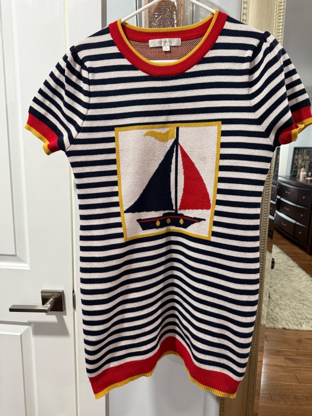 Anthropologie Striped Sailboat Knit Dress